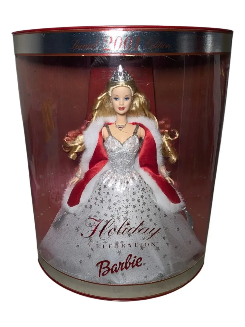 Vintage 2001 Holiday Celebration Barbie Doll Special Edition NTW Mattel 50304